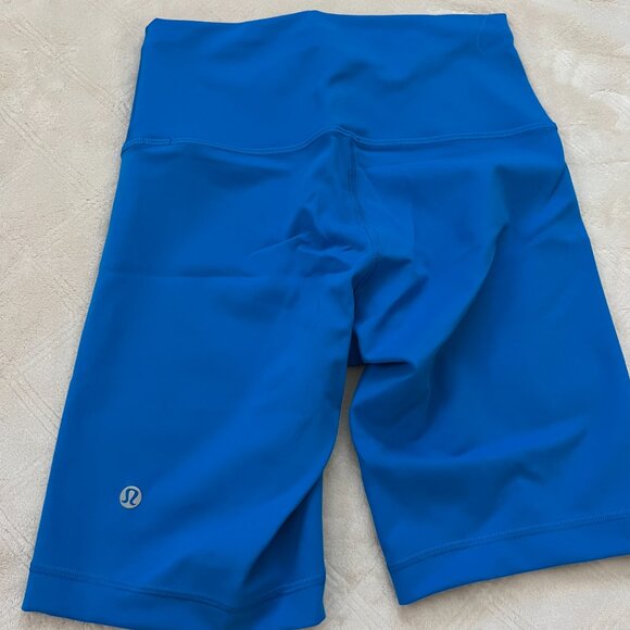 Lululemon Wunder Biker Shorts in Blue Size 6 - Picture 4 of 6
